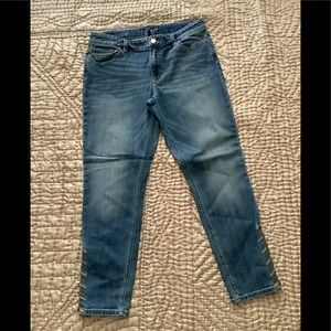 WHBM Ankle Skimmer Jeans w/ankle zip sz 12